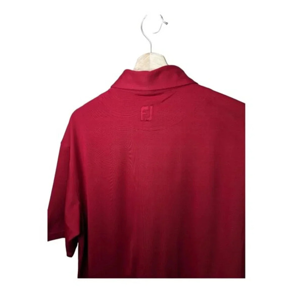 FootJoy ProDry Performance Mens Size L Red Stretch Pique Polo Golf Shirt - Picture 8 of 13